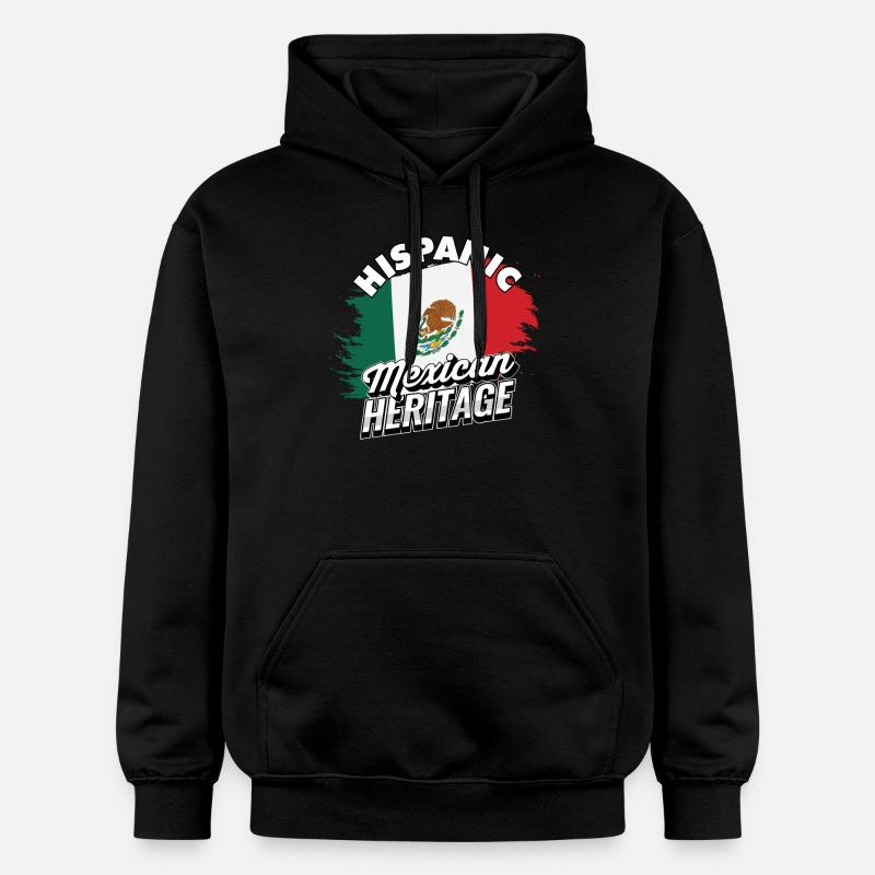 Fierté du patrimoine hispano-mexicain - Mexique - Sweat à capuche Softstyle® Gildan Unisexe - noir
