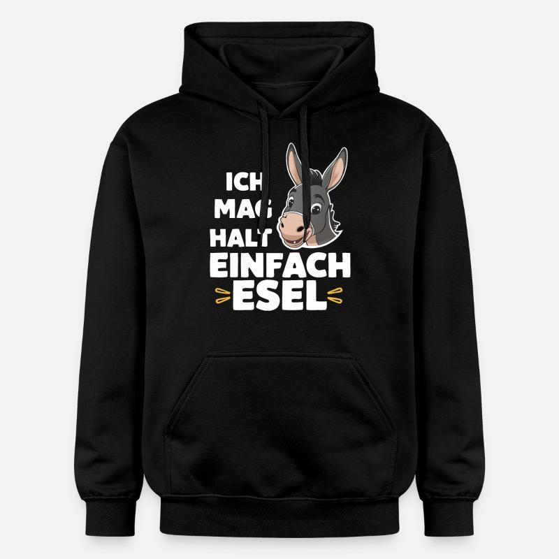 Âne âne mulet Muli - Sweat à capuche Softstyle® Gildan Unisexe - noir