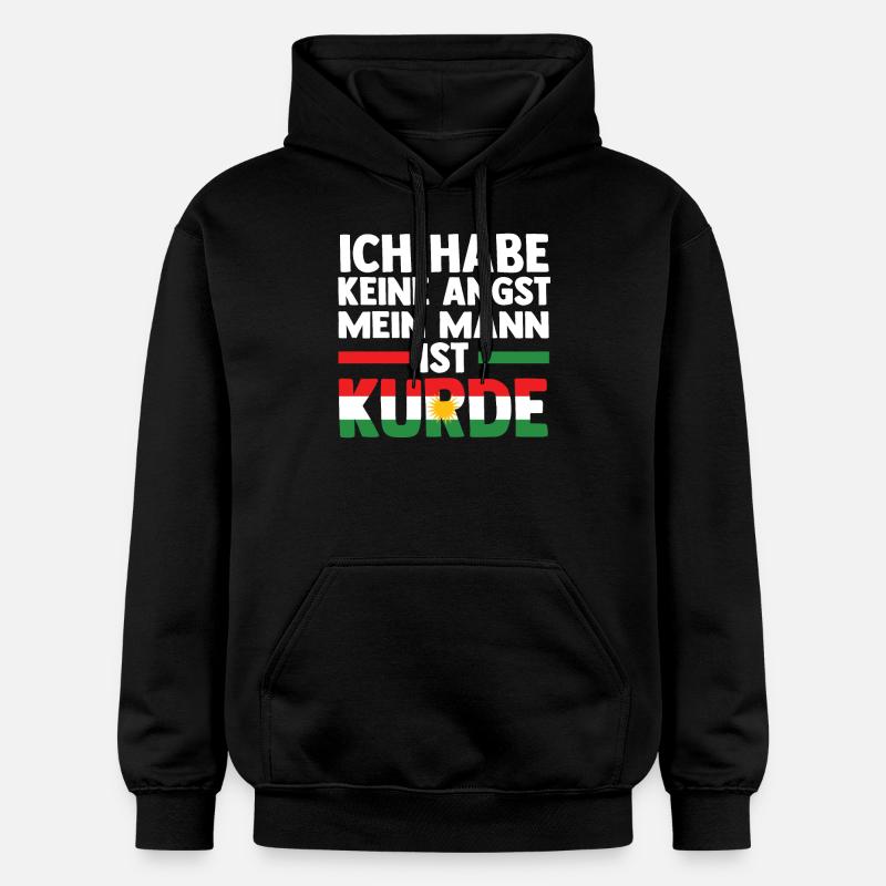 Kurdes Kurdistan - Sweat à capuche Softstyle® Gildan Unisexe - noir