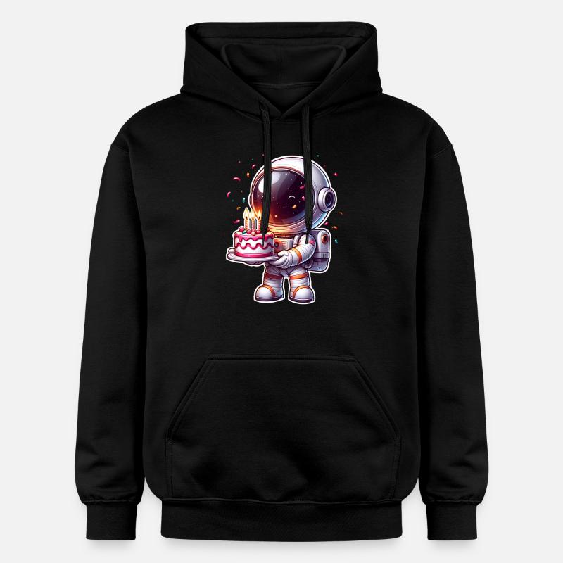 Anniversaire astronaute - Sweat à capuche Softstyle® Gildan Unisexe - noir