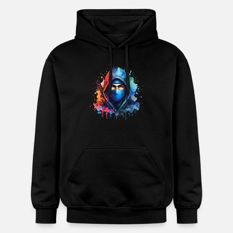 Ninja - Sweat à capuche Softstyle® Gildan Unisexe - noir