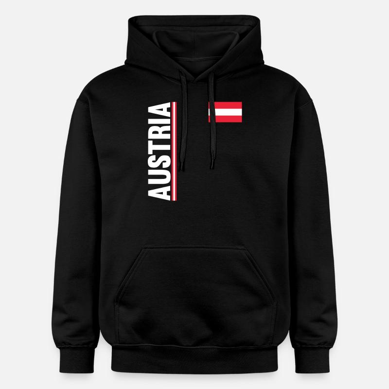 Autrichiens Autriche - Sweat à capuche Softstyle® Gildan Unisexe - noir