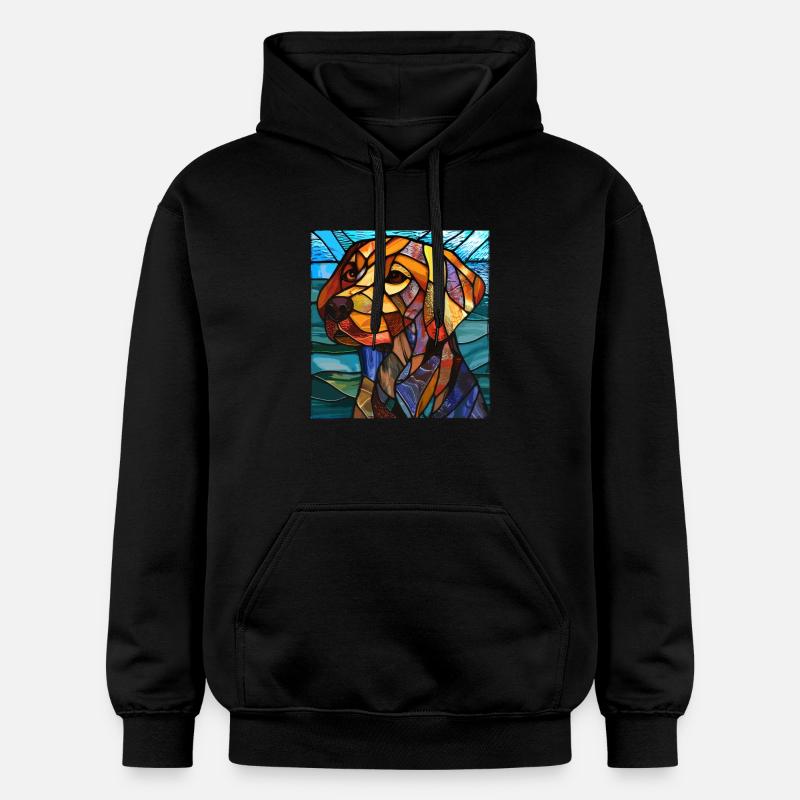 Vitrail artiste Vitrail Art - Sweat à capuche Softstyle® Gildan Unisexe - noir