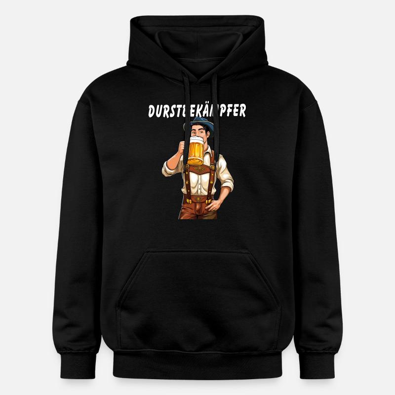 MANN Bier DURSTBEKÄMPFER - Gildan Unisex Softstyle® Midweight Hoodie - Schwarz