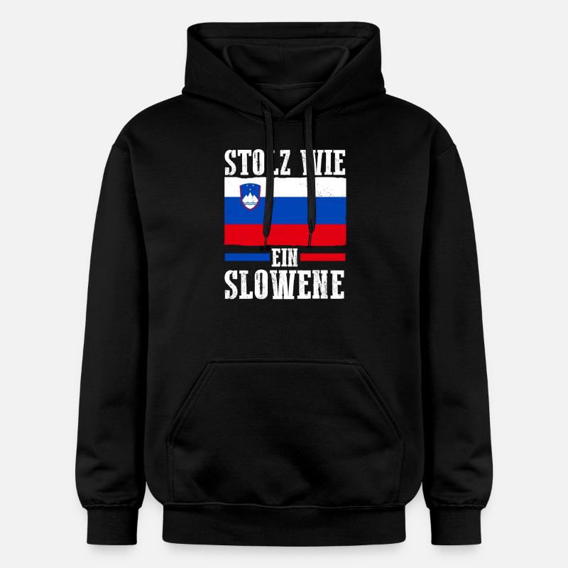 Slovènes Slovénie - Sweat à capuche Softstyle® Gildan Unisexe - noir