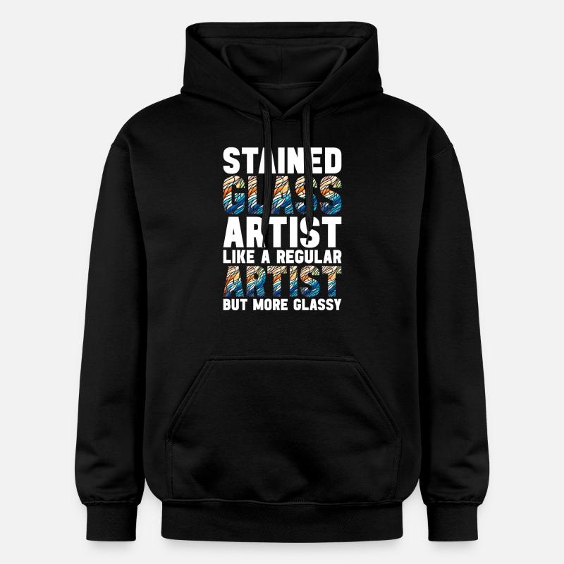 Vitrail artiste Vitrail Art - Sweat à capuche Softstyle® Gildan Unisexe - noir