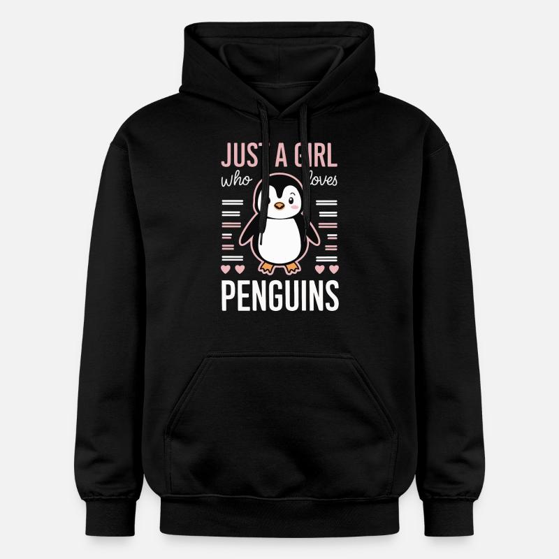 Pingouin Pingouin Animal - Sweat à capuche Softstyle® Gildan Unisexe - noir