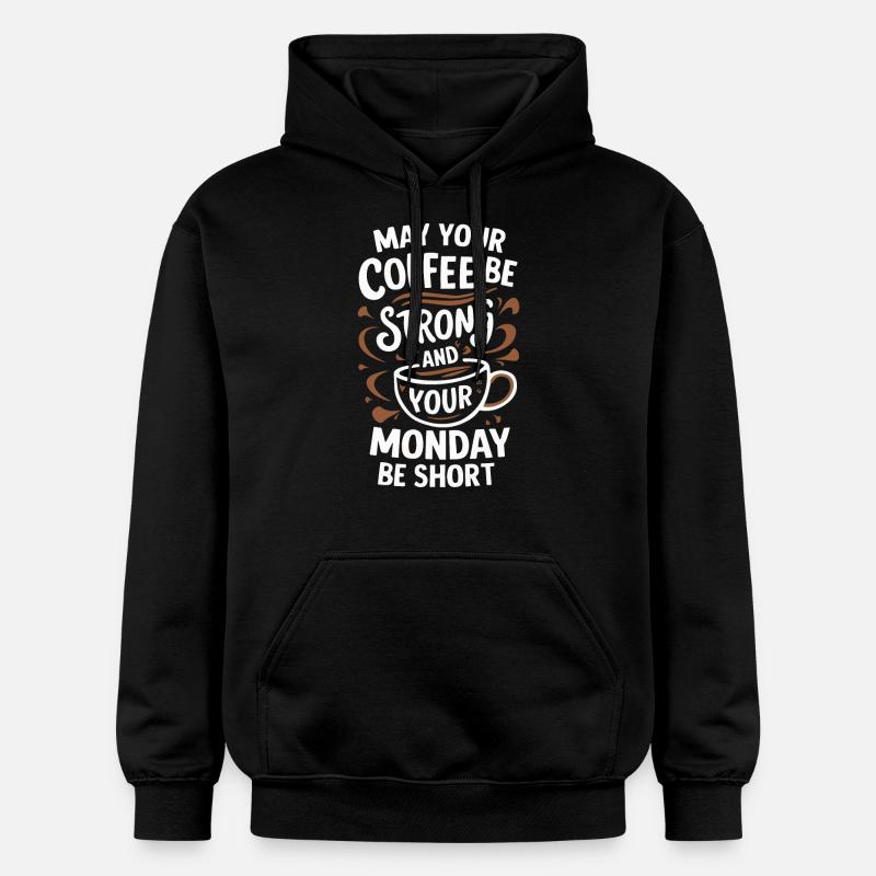 Kaffee Kaffees Trinker - Gildan Unisex Softstyle® Midweight Hoodie - Schwarz