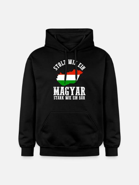 Ungar Ungarisch Ungarn - Gildan Unisex Softstyle® Midweight Hoodie - Schwarz