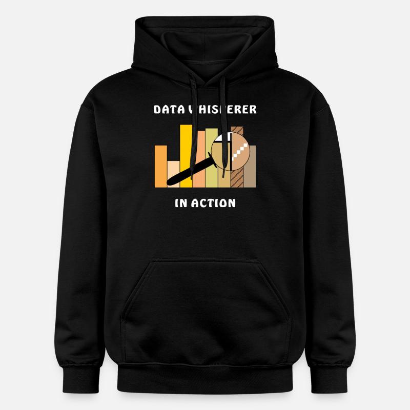 DATA WHISPERER EN ACTION - Sweat à capuche Softstyle® Gildan Unisexe - noir