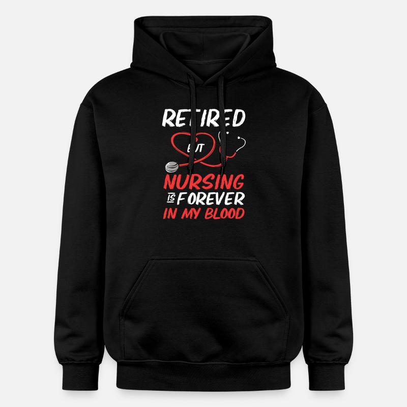 Pension d’infirmière - Sweat à capuche Softstyle® Gildan Unisexe - noir