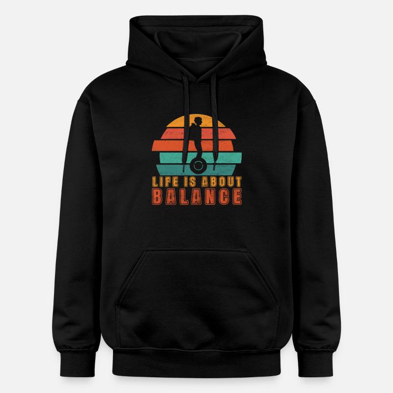 EUC Monoroue - Sweat à capuche Softstyle® Gildan Unisexe - noir