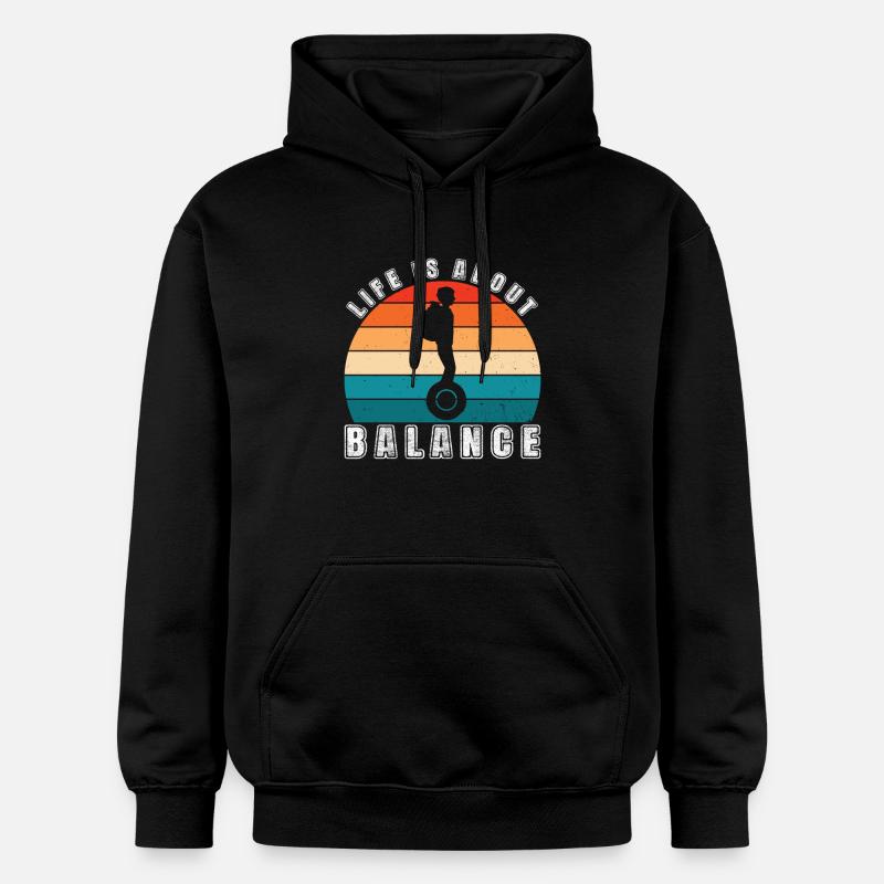 EUC Monoroue - Sweat à capuche Softstyle® Gildan Unisexe - noir