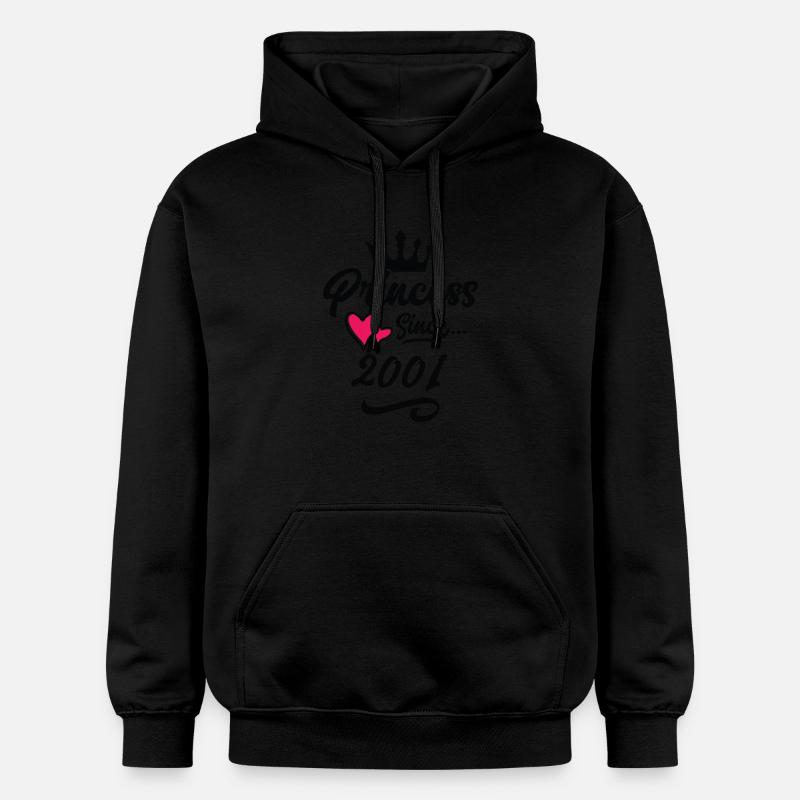 2001 Anniversaire de la princesse - Sweat à capuche Softstyle® Gildan Unisexe - noir