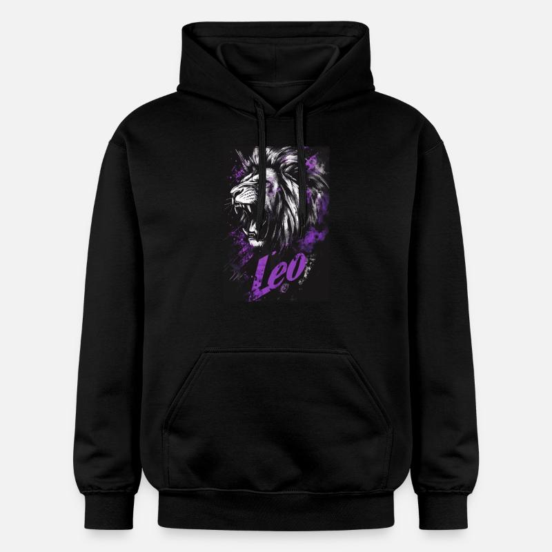 Löwe Leo - Sweat à capuche Softstyle® Gildan Unisexe - noir