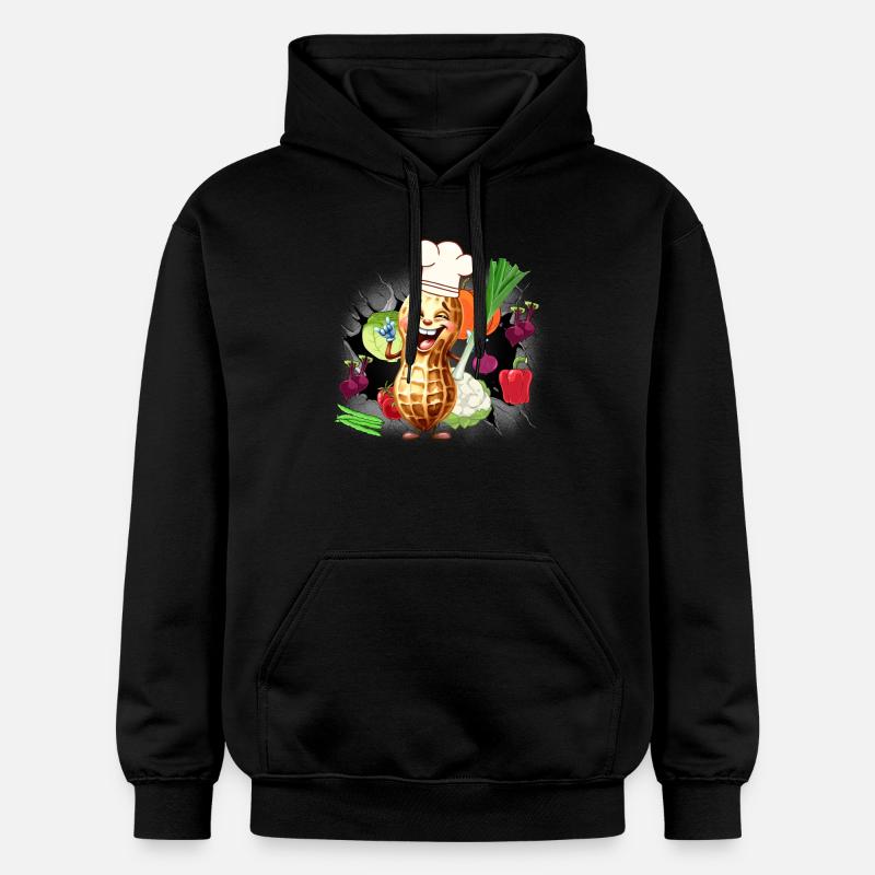 Cuisinier Cuisiniers Légumes Cuisine - Sweat à capuche Softstyle® Gildan Unisexe - noir