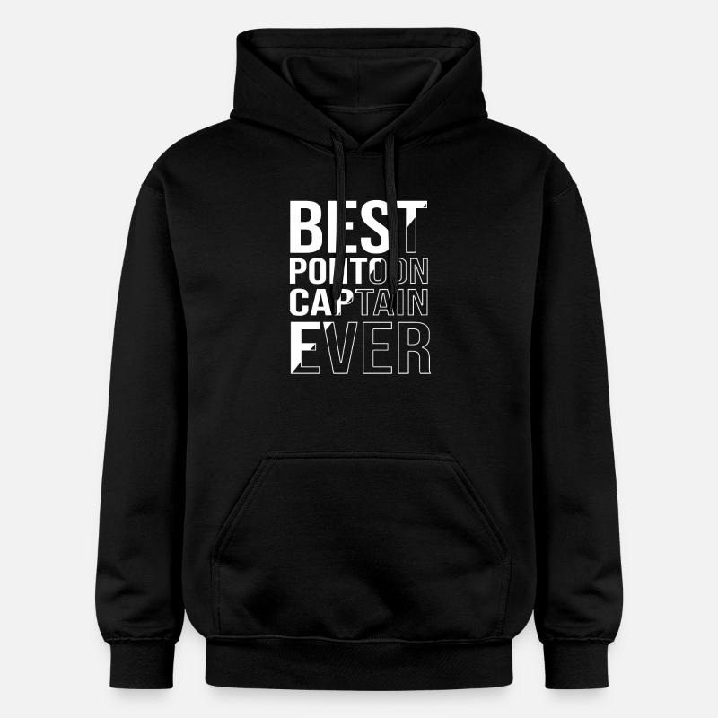 Pontonboot Boot Boote - Gildan Unisex Softstyle® Midweight Hoodie - Schwarz