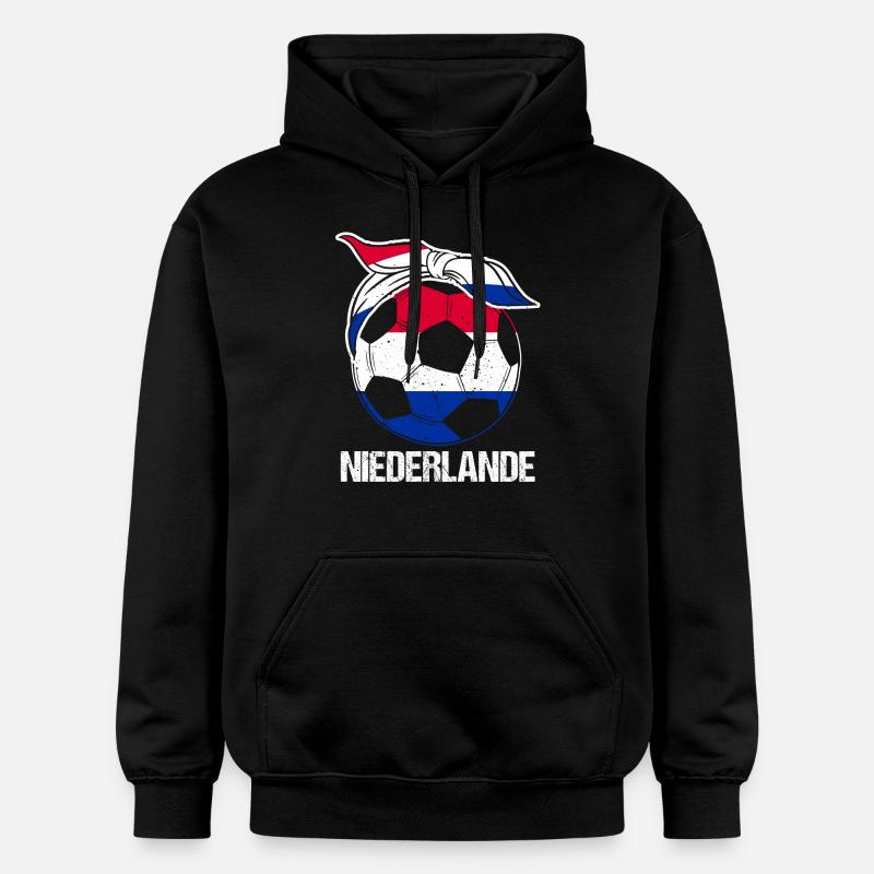 Pays-Bas Pays-Bas - Sweat à capuche Softstyle® Gildan Unisexe - noir
