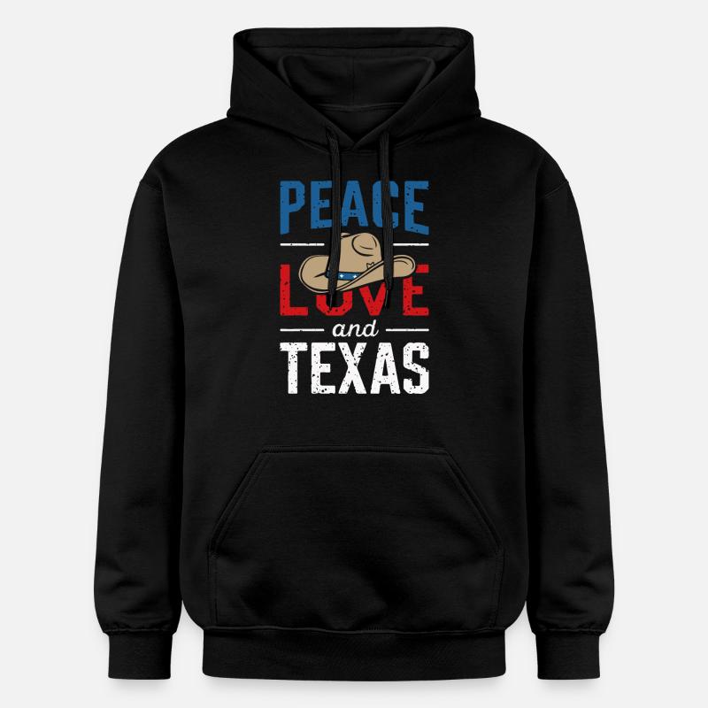 État du Texas Texans Texas - Sweat à capuche Softstyle® Gildan Unisexe - noir