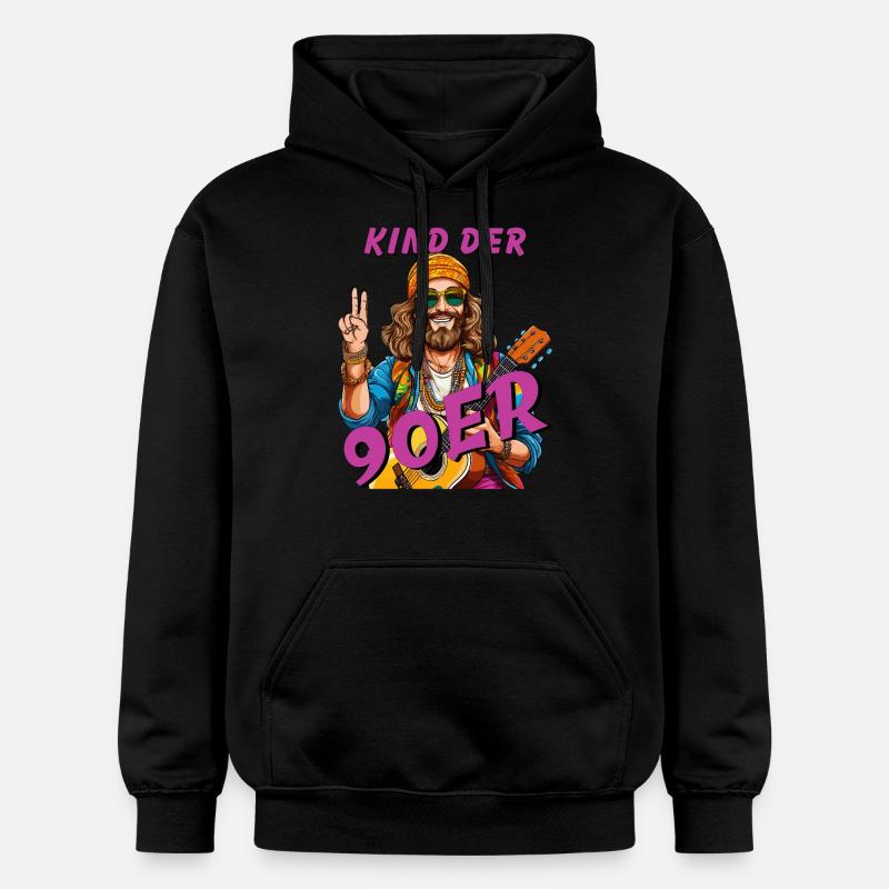 MANN KIND DER 90er - Gildan Unisex Softstyle® Midweight Hoodie - Schwarz