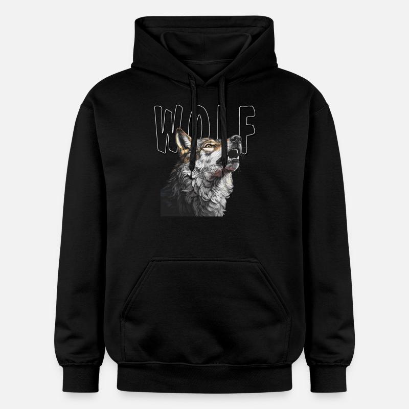 LOUP - Sweat à capuche Softstyle® Gildan Unisexe - noir