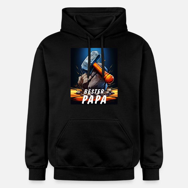 VA-THOR HAMMER MEILLEUR PAPA - Sweat à capuche Softstyle® Gildan Unisexe - noir