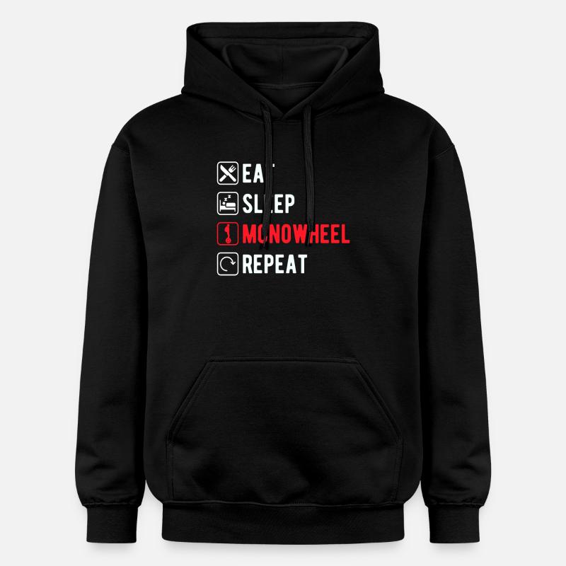 EUC Monowheel - Gildan Unisex Softstyle® Midweight Hoodie - black
