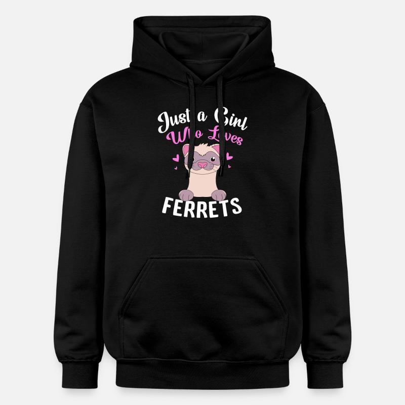 Furet - Sweat à capuche Softstyle® Gildan Unisexe - noir