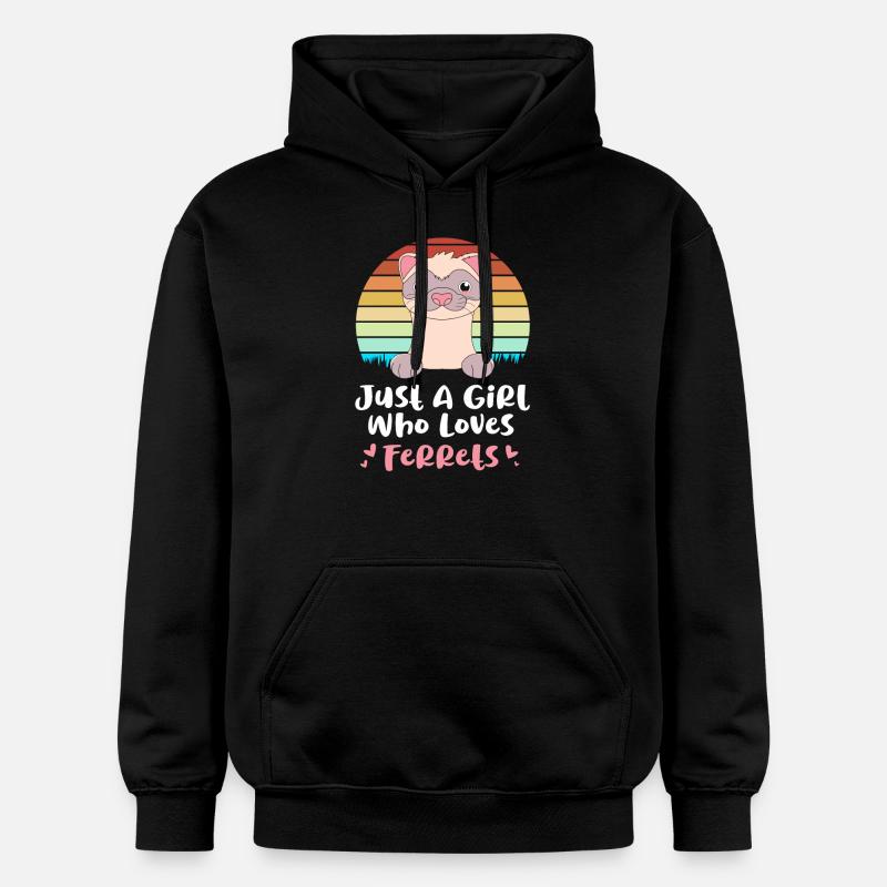 Furet - Sweat à capuche Softstyle® Gildan Unisexe - noir