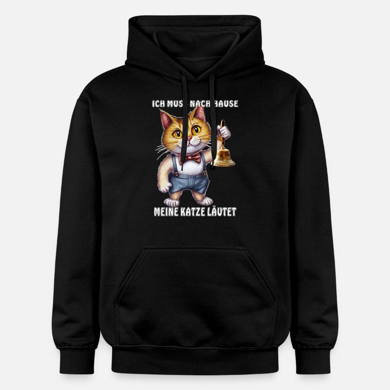 MES BAGUES DE CHAT - Sweat à capuche Softstyle® Gildan Unisexe - noir