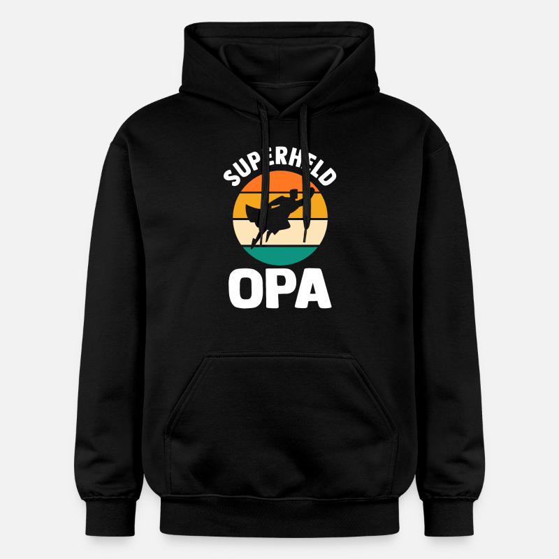 Papy Papy - Sweat à capuche Softstyle® Gildan Unisexe - noir