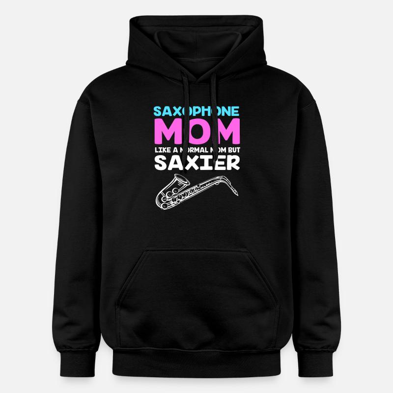 Saxophoniste saxophoniste - Sweat à capuche Softstyle® Gildan Unisexe - noir