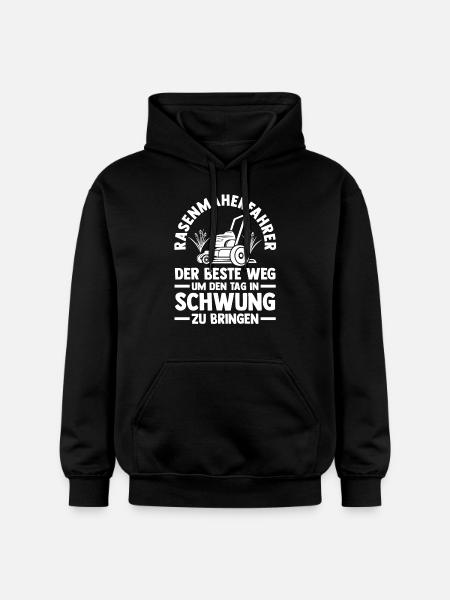 Gärtner Rasenmäher Bauer Garten - Gildan Unisex Softstyle® Midweight Hoodie - Schwarz