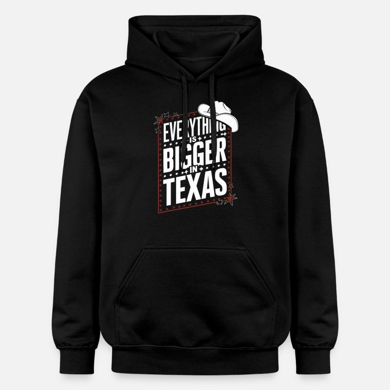 État du Texas Texans Texas - Sweat à capuche Softstyle® Gildan Unisexe - noir