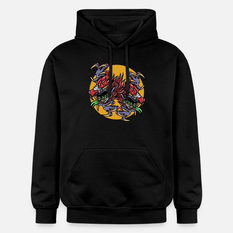 Magic Dungeon Dragon Fantasy RPG - Sweat à capuche Softstyle® Gildan Unisexe - noir