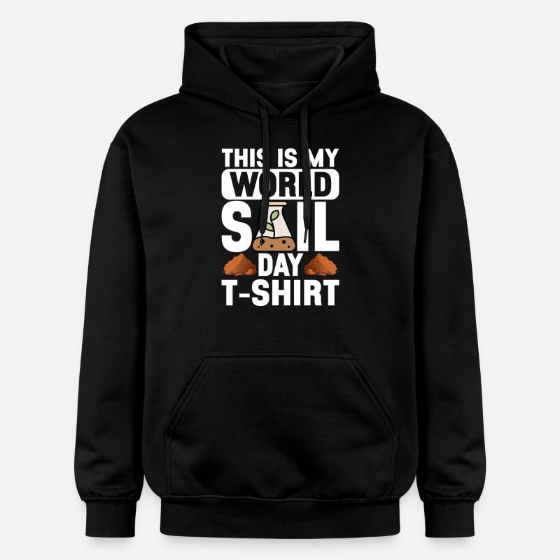 Bodenwissenschaftler Science du sol - Sweat à capuche Softstyle® Gildan Unisexe - noir