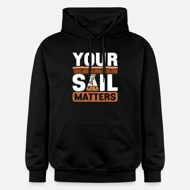 Bodenwissenschaftler Science du sol - Sweat à capuche Softstyle® Gildan Unisexe - noir