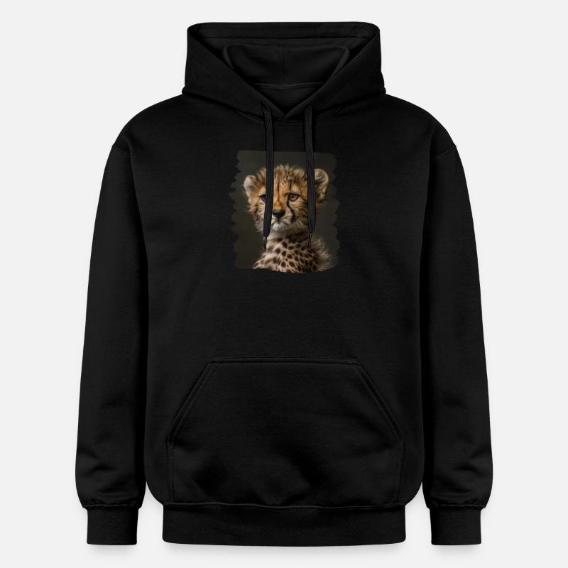 Guépard Geparde Gepard - Sweat à capuche Softstyle® Gildan Unisexe - noir