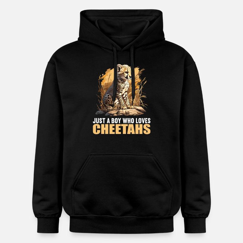 Guépard Geparde Gepard - Sweat à capuche Softstyle® Gildan Unisexe - noir