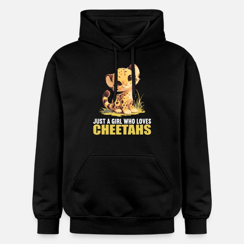 Guépard Geparde Gepard - Sweat à capuche Softstyle® Gildan Unisexe - noir