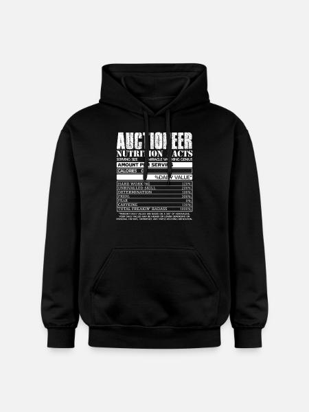 Auctioneer Auctioneer Nutrition Facts - Gildan Unisex Softstyle® Midweight Hoodie - black