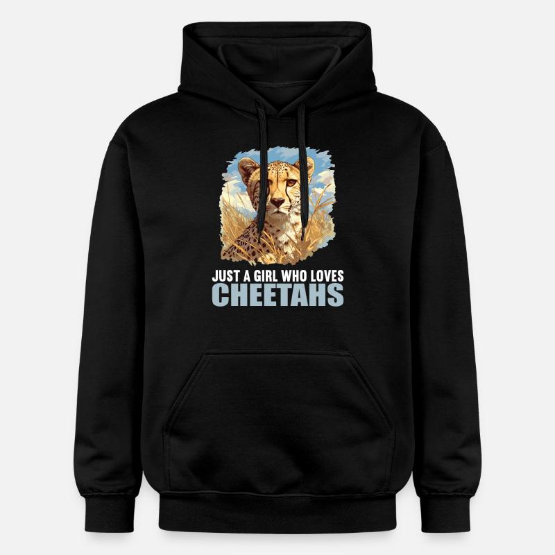 Guépard Geparde Gepard - Sweat à capuche Softstyle® Gildan Unisexe - noir