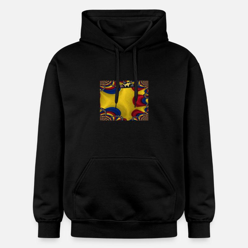 Drapeau de la Roumanie Bucarest - Sweat à capuche Softstyle® Gildan Unisexe - noir