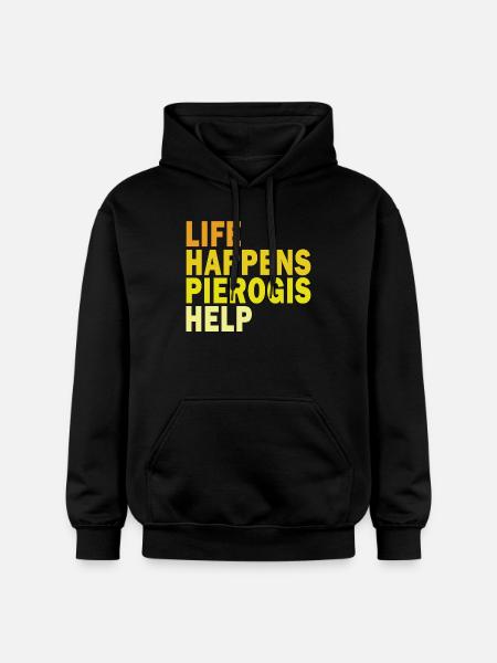 Pierogi Lover Polish Dumpling Pierogies Poland - Gildan Unisex Softstyle® Midweight Hoodie - black
