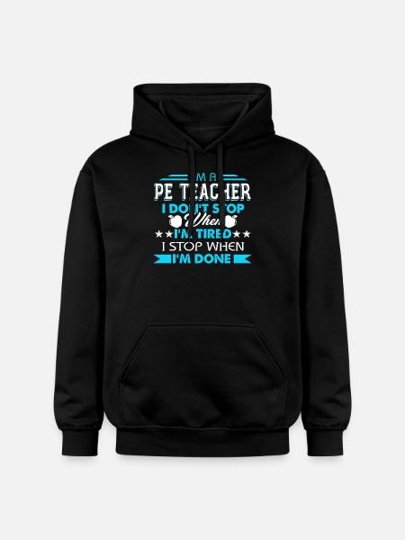 I'm A PE Teacher - Gildan Unisex Softstyle® Midweight Hoodie - black