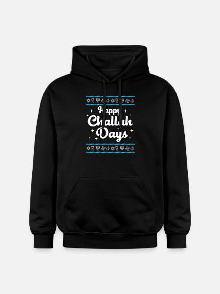 Hanukkah - Gildan Unisex Softstyle® Midweight Hoodie - black