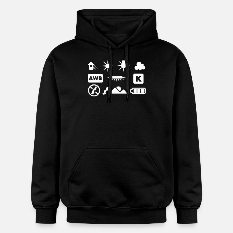 Camera Function Image Photography - Gildan Unisex Softstyle® Midweight Hoodie - black