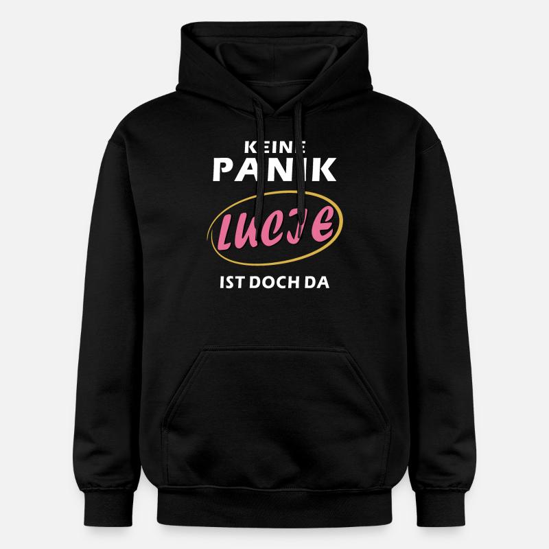 PAS DE PANIQUE LUCIE - Sweat à capuche Softstyle® Gildan Unisexe - noir