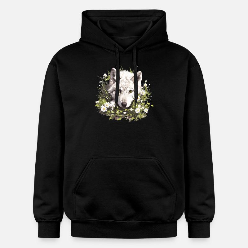 Loups Loup - Sweat à capuche Softstyle® Gildan Unisexe - noir