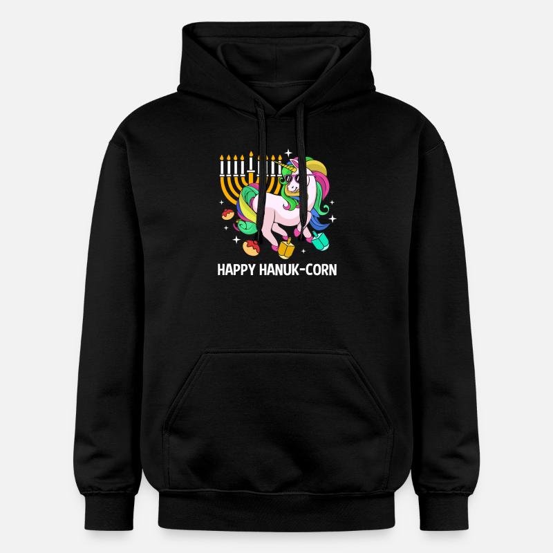 Hanoucca - Sweat à capuche Softstyle® Gildan Unisexe - noir